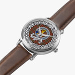 Mackintosh Scottish Clan Tartan Crest Badge Silver Automatic Watch Size 46mm