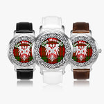 Scottish Maxwell Clan Scottish Clan Tartan Crest Badge Silver Automatic Watch Size 46mm