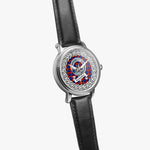 Anstruther Scottish Clan Tartan Crest Badge Silver Automatic Watch Size 46mm