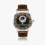 Scottish Primrose Celtic Circle Silver Automatic Watch Size 46mm