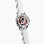Nesbitt Scottish Clan Tartan Crest Badge Silver Automatic Watch Size 46mm