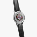 Sanderson Scottish Clan Tartan Crest Badge Silver Automatic Watch Size 46mm