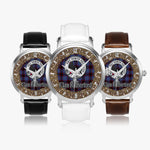 Scottish Rutherford Celtic Circle Silver Automatic Watch Size 46mm