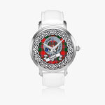 Dalziel Scottish Clan Tartan Crest Badge Silver Automatic Watch Size 46mm