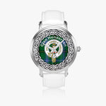 Henderson Scottish Clan Tartan Old Silver Automatic Watch Size 46mm