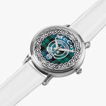 McCoy Scottish Clan Tartan Crest Badge Silver Automatic Watch Size 46mm