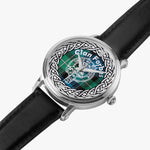 Forbes Ancient Scottish Clan Tartan Crest Badge Silver Automatic Watch Size 46mm