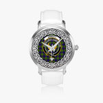 Arnott Scottish Clan Tartan Crest Badge Silver Automatic Watch Size 46mm