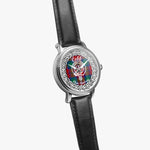 Cobb Scottish Clan Tartan Crest Badge Silver Automatic Watch Size 46mm