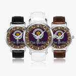Scottish Wardlaw Celtic Circle Silver Automatic Watch Size 46mm