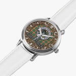 Scottish Pollock Celtic Circle Silver Automatic Watch Size 46mm