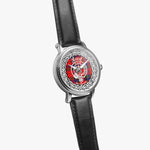 Reed Scottish Clan Tartan Crest Badge Silver Automatic Watch Size 46mm