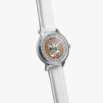Gibson Scottish Clan Tartan Crest Badge Silver Automatic Watch Size 46mm