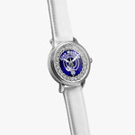 Scottish MacKay Clan Tartan Crest Badge Silver Automatic Watch Size 46mm