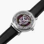 Bradley Scottish Clan Tartan Crest Badge Silver Automatic Watch Size 46mm