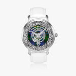 Baillie Scottish Clan Tartan Crest Badge Silver Automatic Watch Size 46mm