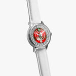 Maxwell Scottish Clan Tartan Crest Badge Old Silver Automatic Watch Size 46mm