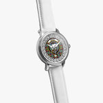 Norvel Scottish Clan Tartan Crest Badge Silver Automatic Watch Size 46mm