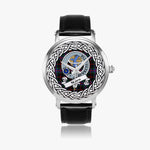 Nairn Scottish Clan Tartan Crest Badge Silver Automatic Watch Size 46mm