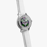 Morrison Morden Clan Tartan Crest Badge Silver Automatic Watch Size 46mm