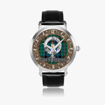 Scottish Kirkpatrick Celtic Circle Silver Automatic Watch Size 46mm