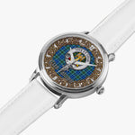 Scottish Falconer Celtic Circle Large Silver Automatic Watch Size 46mm