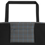 Gladstone Plaid Tartan Large Tote Bag with Pocket