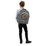 Gladstone Tartan Crest Backpack, Minimalist Backpack Gift Back To School