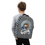 Gladstone Tartan Badge Backpack, Minimalist Backpack Gift Back to School