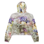 Women’s cropped windbreaker Flowers Classic Modern Romantic Summer Rose Women's Cropped Windbreaker Jacket
