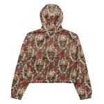 Women’s cropped windbreaker Skulls and Roses Flowers Summer Rose Women's Cropped Windbreaker Jacket