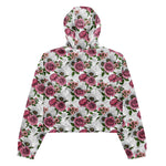 Women’s cropped windbreaker Summer Bouquets Flower Summer Rose Women's Cropped Windbreaker Jacket