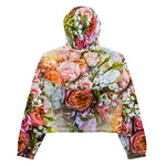 Women’s cropped windbreaker Summer Bouquets of Flowers Summer Rose Women's Cropped Windbreaker Jacket