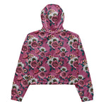 Women’s cropped windbreaker Summer bouquets Rose and Wild Rose Summer Rose Women's Cropped Windbreaker Jacket
