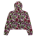 Women’s cropped windbreaker The Mice party FlowerSummer Rose Women's Cropped Windbreaker Jacket