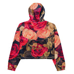 Women’s cropped windbreaker Vintage Flowers Rose Floral Summer Rose Women's Cropped Windbreaker Jacket