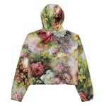 Women’s cropped windbreaker Vintage Rose Flowers Summer Rose Women's Cropped Windbreaker Jacket