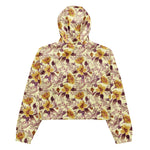 Women’s cropped windbreaker Watercolor Seamless Pattern with Contoured Element Summer Rose Women's Cropped Windbreaker Jacket