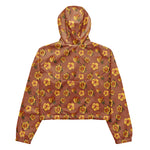 Women’s cropped windbreaker Yellow Roses Summer Rose Women's Cropped Windbreaker Jacket