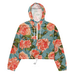 Women’s cropped windbreaker Floral Rose Garden Summer Rose Women's Cropped Windbreaker Jacket