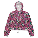 Women’s cropped windbreaker Summer bouquets Rose and Wild Rose Summer Rose Women's Cropped Windbreaker Jacket