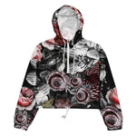 Women’s cropped windbreaker Victorian Rose Floral Summer Rose Women's Cropped Windbreaker Jacket