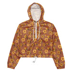 Women’s cropped windbreaker Yellow Roses Summer Rose Women's Cropped Windbreaker Jacket