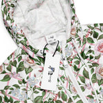 Women’s cropped windbreaker Pink Roses - Vintage Watercolor Floral Summer Rose Women's Cropped Windbreaker Jacket