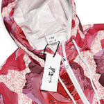 Women’s cropped windbreaker RosaCartoonus Romantic Watercolor Roses Summer Rose Women's Cropped Windbreaker Jacket