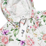 Women’s cropped windbreaker Rose Floral Summer Rose Women's Cropped Windbreaker Jacket