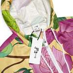 Women’s cropped windbreaker Roses Flower Vintage Summer Rose Women's Cropped Windbreaker Jacket