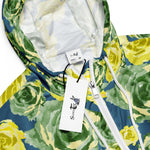 Women’s cropped windbreaker Roses Watercolor pattern Summer Rose Women's Cropped Windbreaker Jacket