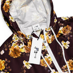 Women’s cropped windbreaker Seamless Floral Pattern Watercolor Blossom Roses Summer Rose Women's Cropped Windbreaker Jacket