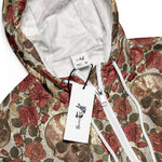 Women’s cropped windbreaker Skulls and Roses Flowers Summer Rose Women's Cropped Windbreaker Jacket
